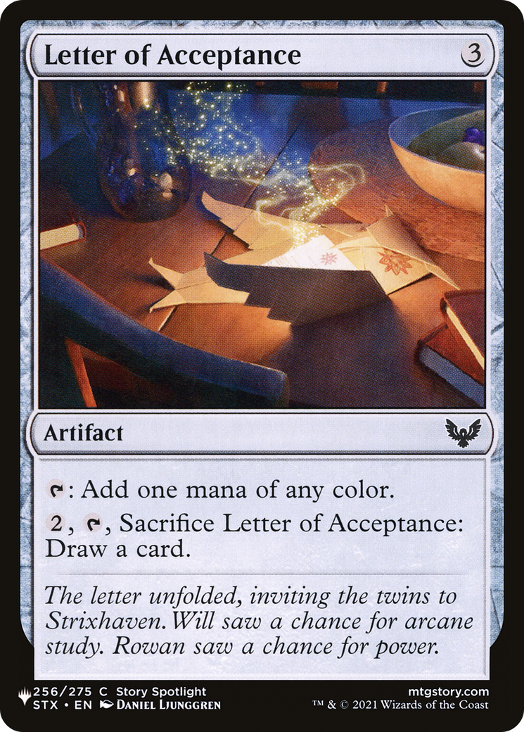Letter of Acceptance [The List] | Good Games Cannington