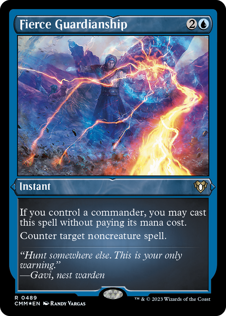 Fierce Guardianship (Foil Etched) [Commander Masters] | Good Games Cannington