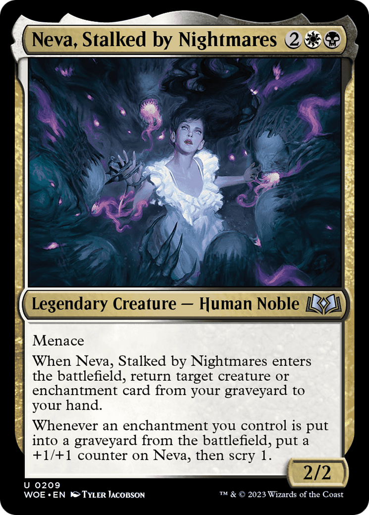 Neva, Stalked by Nightmares [Wilds of Eldraine] | Good Games Cannington