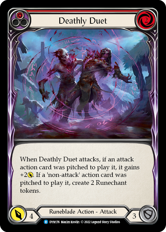 Deathly Duet (Red) [DYN176] (Dynasty)  Rainbow Foil | Good Games Cannington