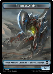Phyrexian Myr // Servo Double-Sided Token [Modern Horizons 3 Commander Tokens] | Good Games Cannington