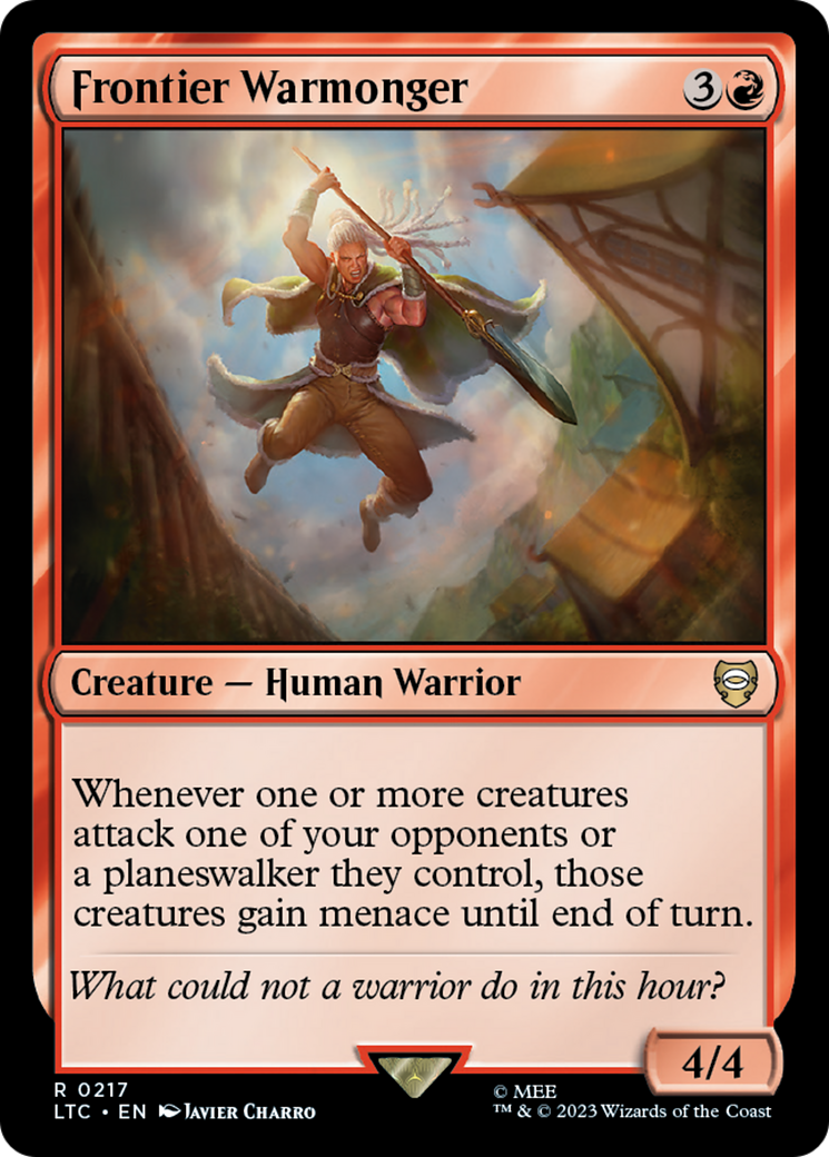 Frontier Warmonger [The Lord of the Rings: Tales of Middle-Earth Commander] | Good Games Cannington