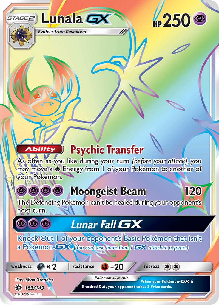 Lunala GX (153/149) [Sun & Moon: Base Set] | Good Games Cannington