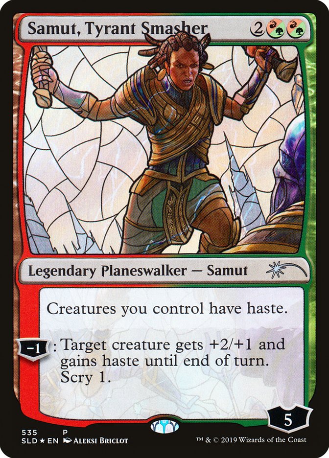 Samut, Tyrant Smasher (Stained Glass) [Secret Lair Drop Promos] | Good Games Cannington