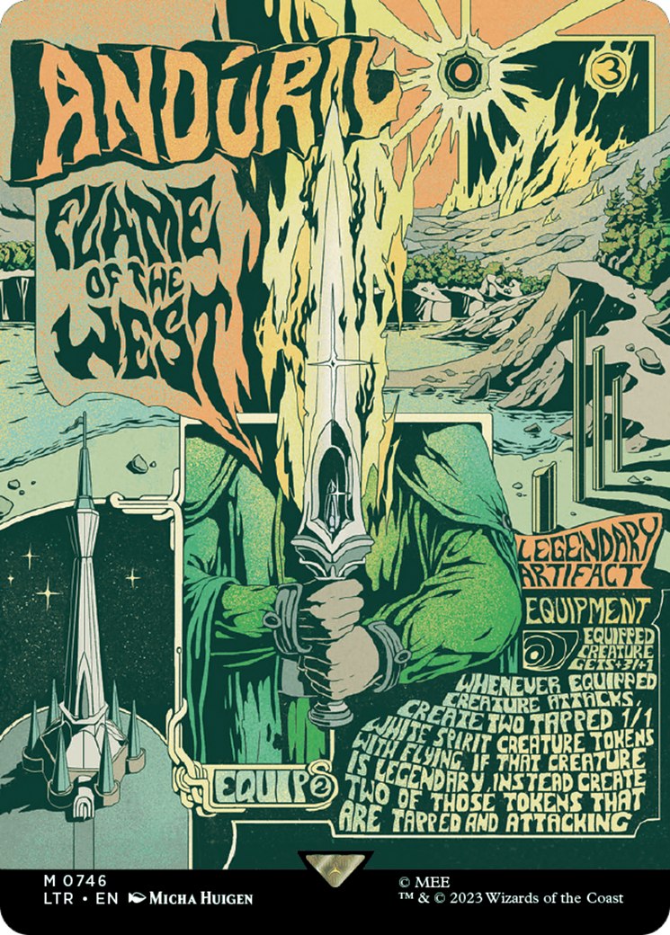 Anduril, Flame of the West (Borderless Poster) [The Lord of the Rings: Tales of Middle-Earth] | Good Games Cannington