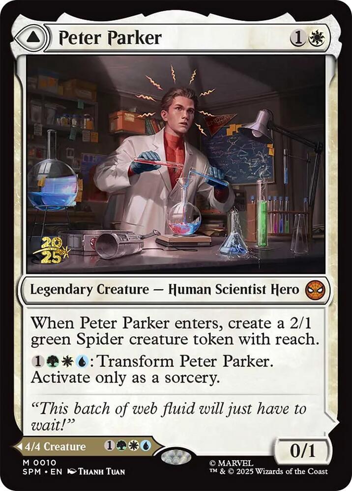 Peter Parker 10s/73 (Prerelease Cards)  - Foil | Good Games Cannington