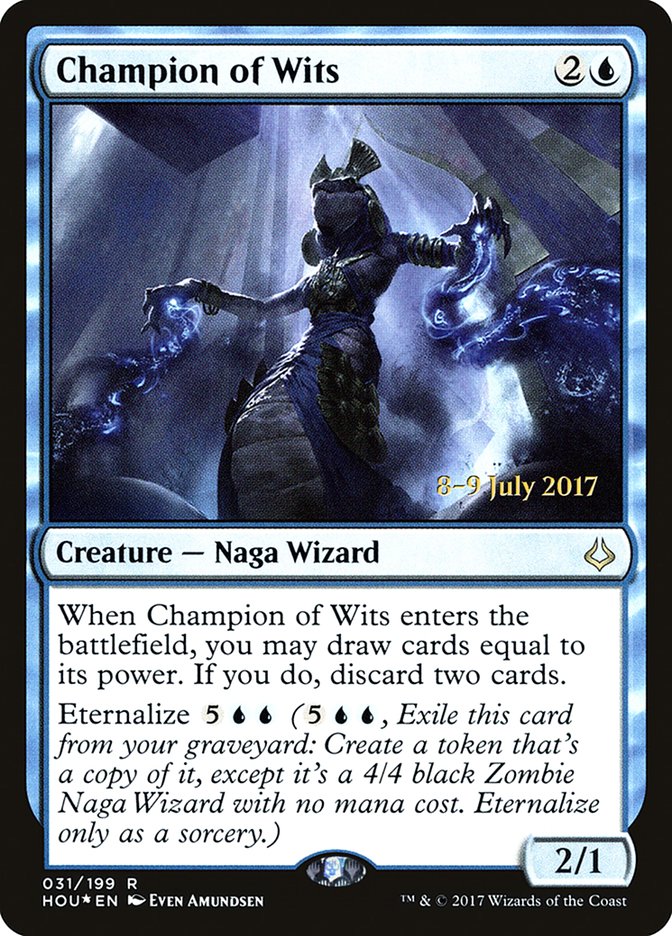 Champion of Wits [Hour of Devastation Prerelease Promos] | Good Games Cannington