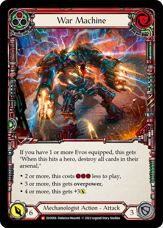 War Machine [EVO056] (Bright Lights)  Rainbow Foil | Good Games Cannington
