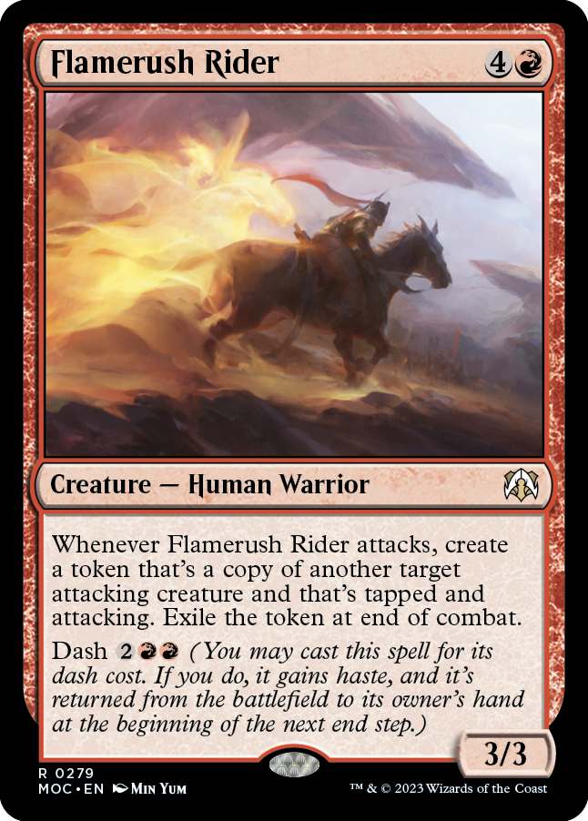 Flamerush Rider [March of the Machine Commander] | Good Games Cannington