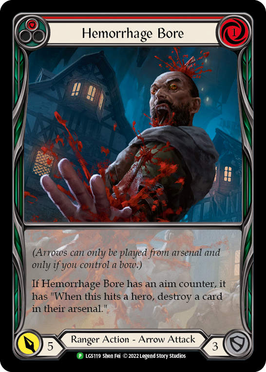 Hemorrhage Bore (Red) [LGS119] (Promo)  Rainbow Foil | Good Games Cannington