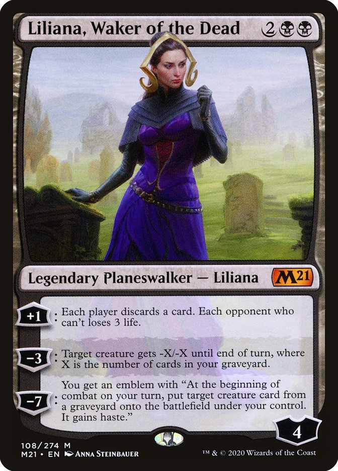 Liliana, Waker of the Dead 108 (Core Set 2021)  | Good Games Cannington