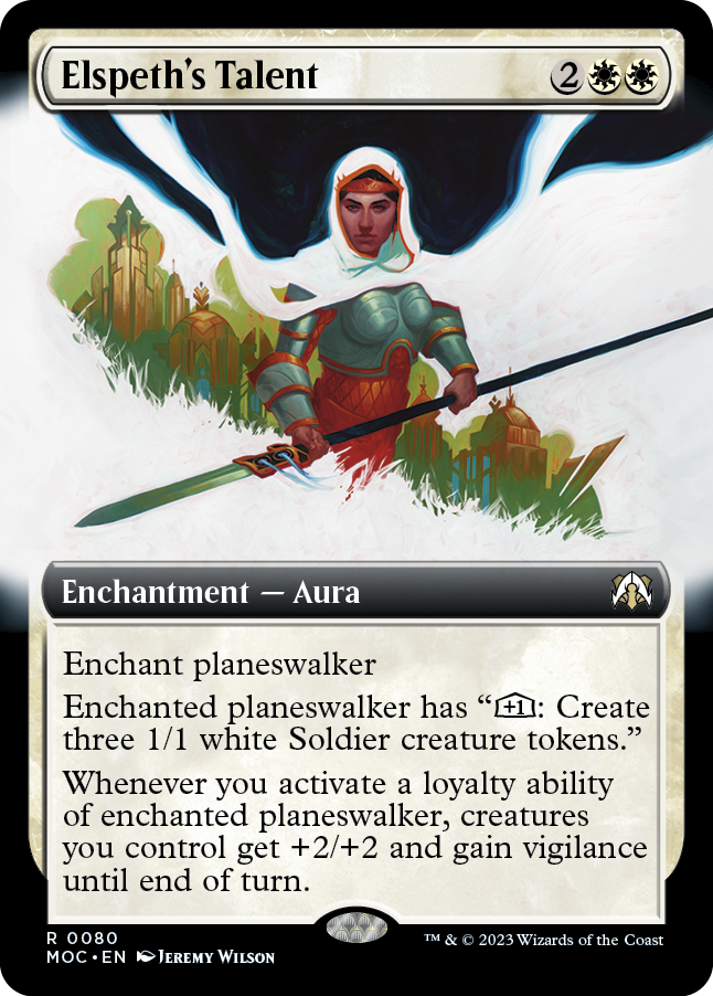 Elspeth's Talent (Extended Art) [March of the Machine Commander] | Good Games Cannington