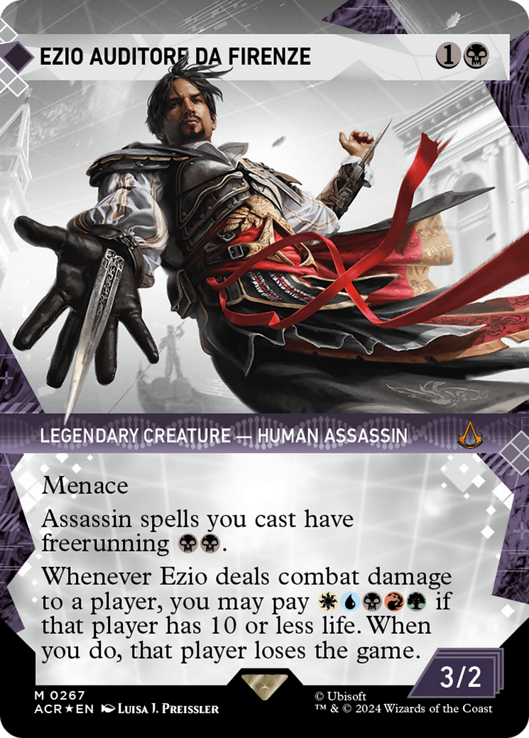 Ezio Auditore da Firenze (Showcase) (Textured Foil) [Assassin's Creed] | Good Games Cannington