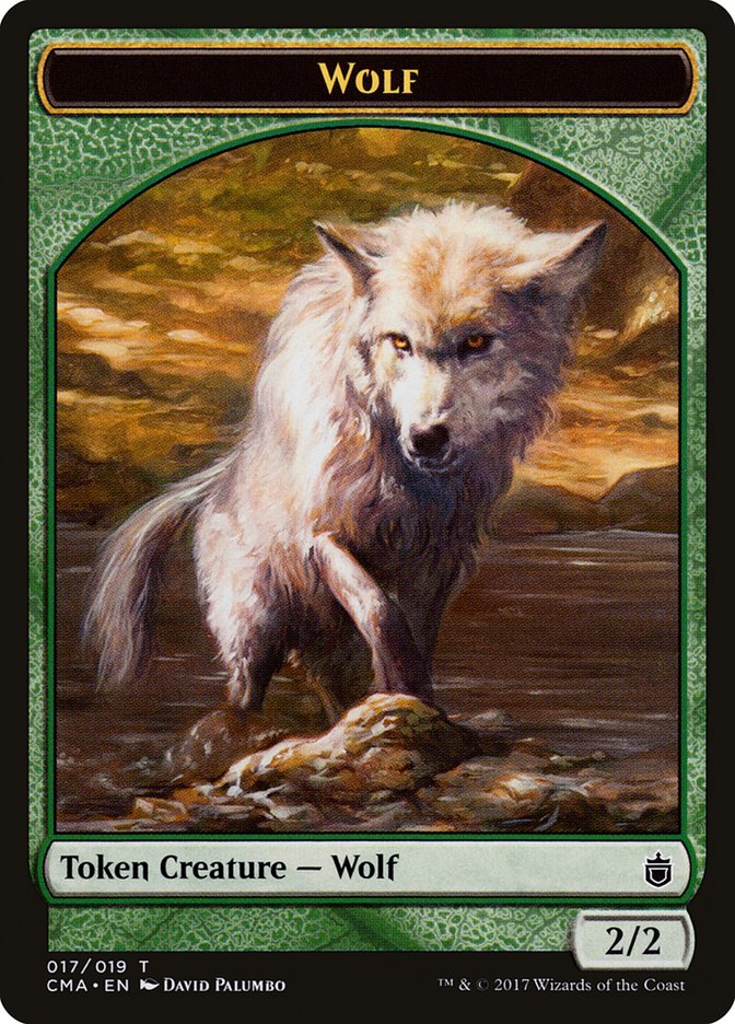Wolf Token (017/019) [Commander Anthology Tokens] | Good Games Cannington