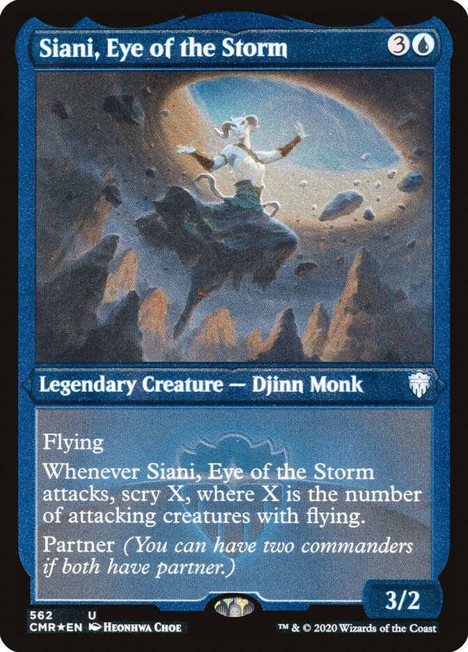 Siani, Eye of the Storm (Etched) [Commander Legends] | Good Games Cannington