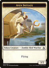 Aven Initiate // Snake Double-Sided Token [Amonkhet Tokens] | Good Games Cannington