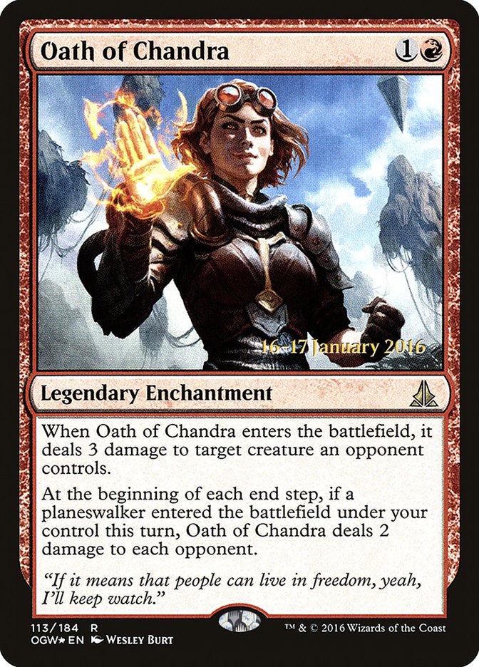 Oath of Chandra [Oath of the Gatewatch Prerelease Promos] | Good Games Cannington