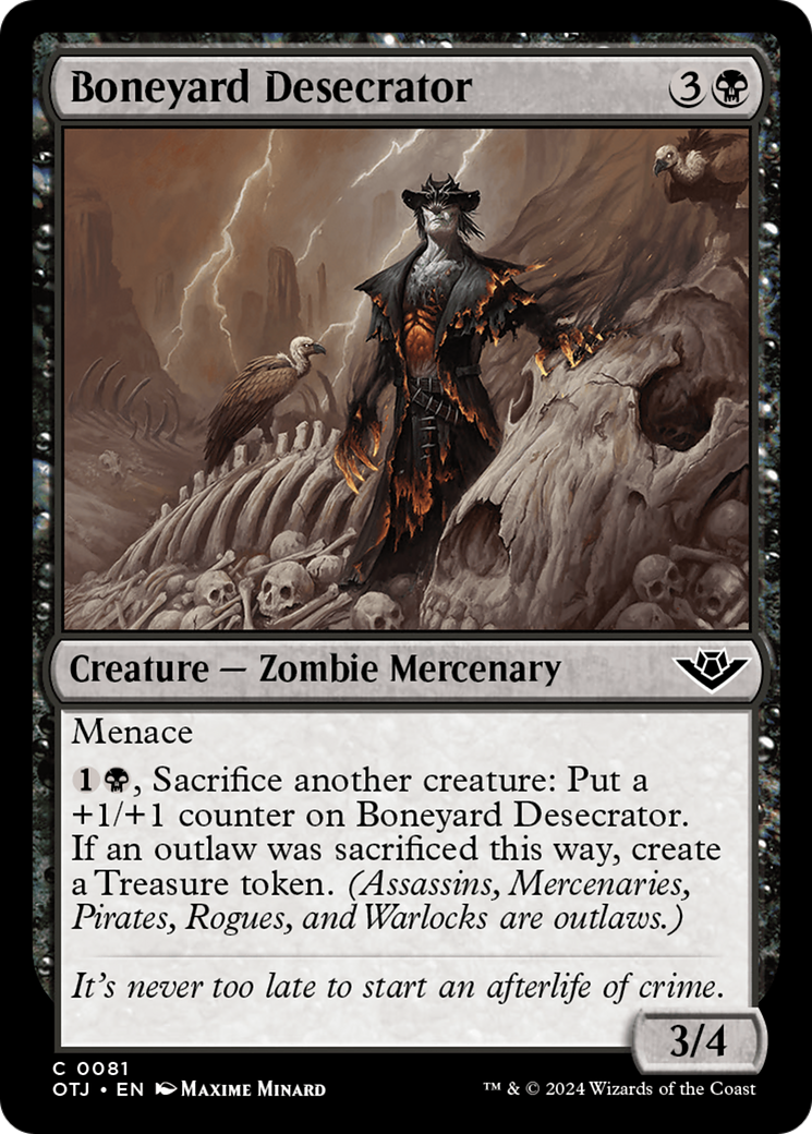 Boneyard Desecrator [Outlaws of Thunder Junction] | Good Games Cannington
