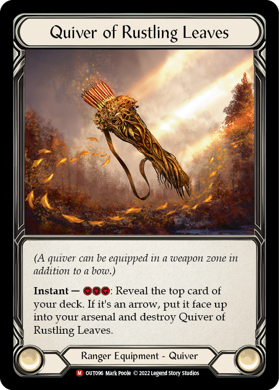 Quiver of Rustling Leaves [OUT096] (Outsiders)  Rainbow Foil | Good Games Cannington