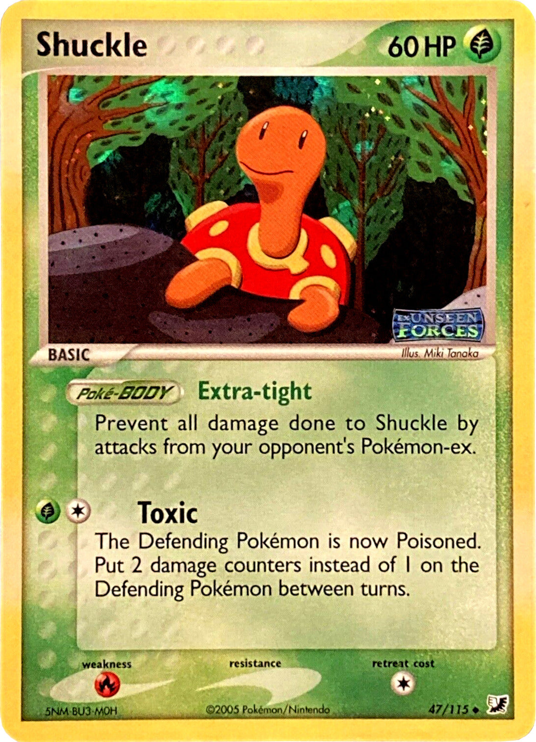 Shuckle (47/115) (Stamped) [EX: Unseen Forces] | Good Games Cannington