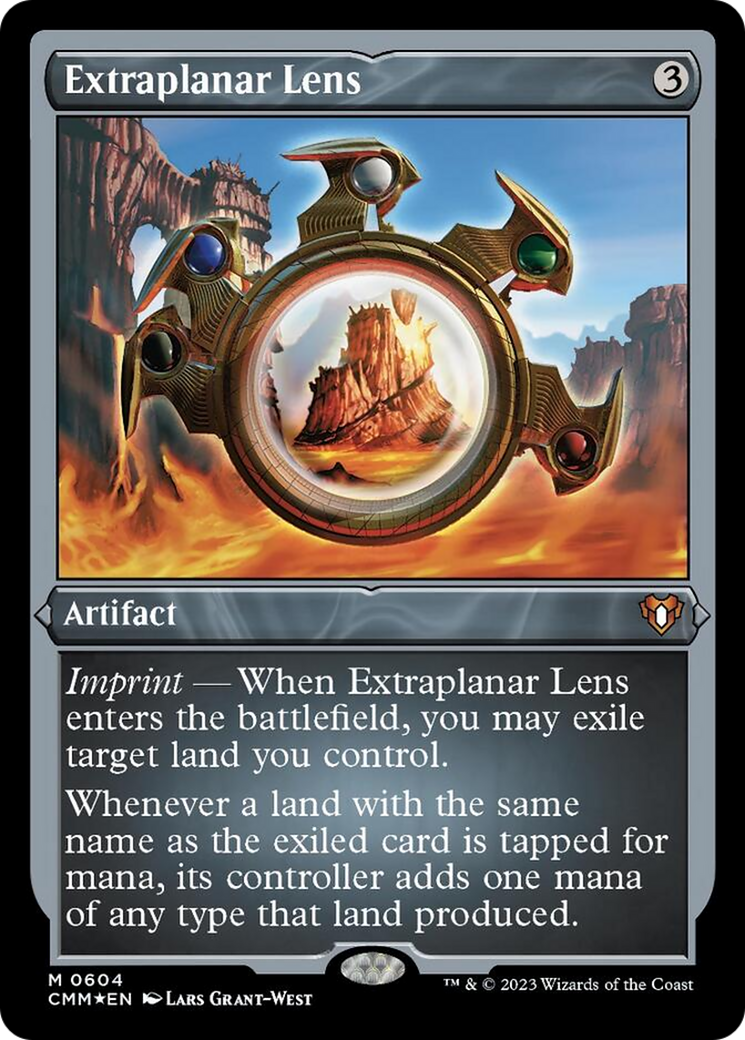 Extraplanar Lens (Foil Etched) [Commander Masters] | Good Games Cannington