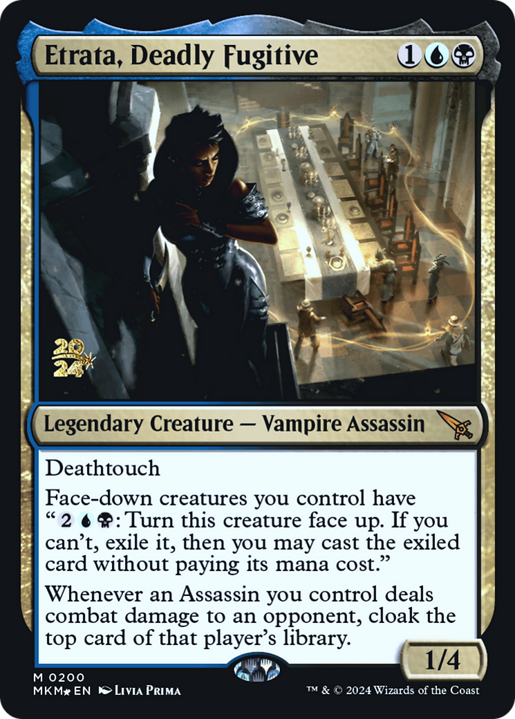 Etrata, Deadly Fugitive [Murders at Karlov Manor Prerelease Promos] | Good Games Cannington
