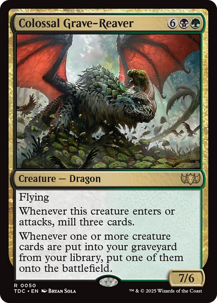 Colossal Grave-Reaver [Tarkir: Dragonstorm Commander] | Good Games Cannington