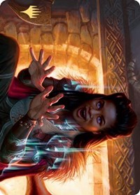 Birgi, God of Storytelling Art Card (Gold-Stamped Signature) [Kaldheim Art Series] | Good Games Cannington