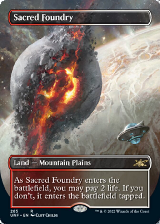 Sacred Foundry (Borderless) [Unfinity] | Good Games Cannington