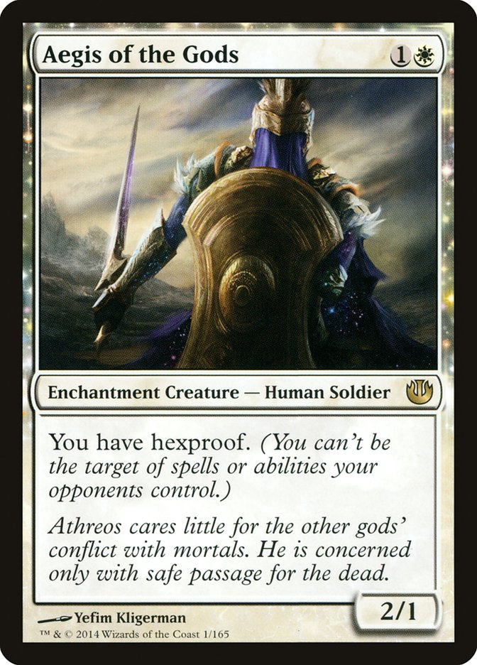 Aegis of the Gods 1/165 (Journey Into Nyx)  - Foil | Good Games Cannington