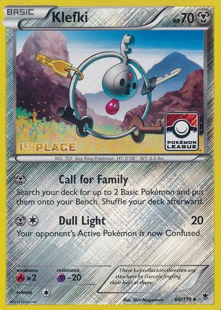 Klefki (66/119) (League Promo 1st Place) [XY: Phantom Forces] | Good Games Cannington