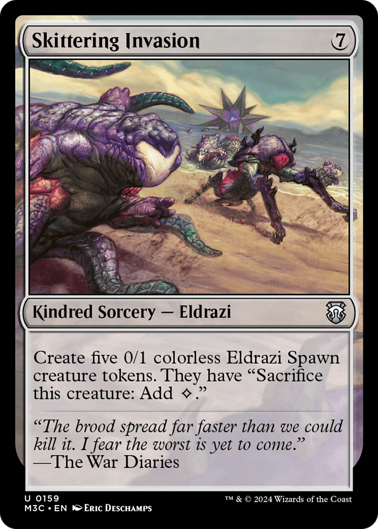Skittering Invasion (Ripple Foil) [Modern Horizons 3 Commander] | Good Games Cannington