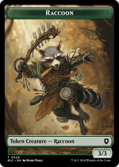 Rat // Raccoon Double-Sided Token [Bloomburrow Commander Tokens] | Good Games Cannington