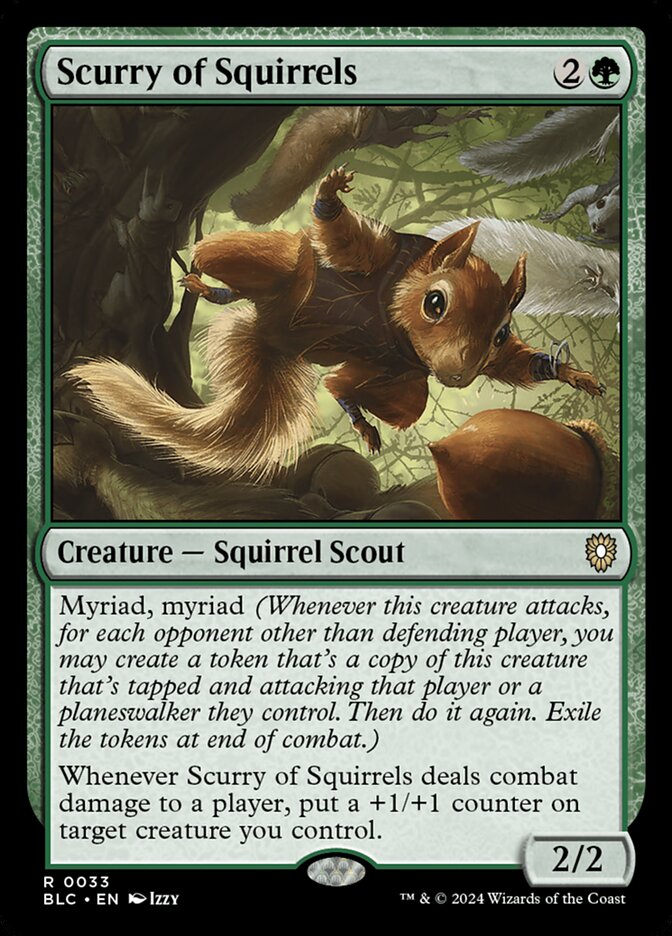 Scurry of Squirrels 33 (Commander: Bloomburrow)  | Good Games Cannington