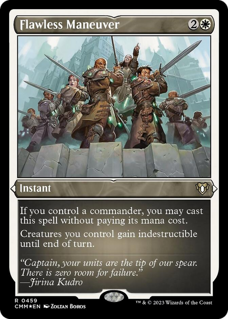 Flawless Maneuver (Foil Etched) [Commander Masters] | Good Games Cannington