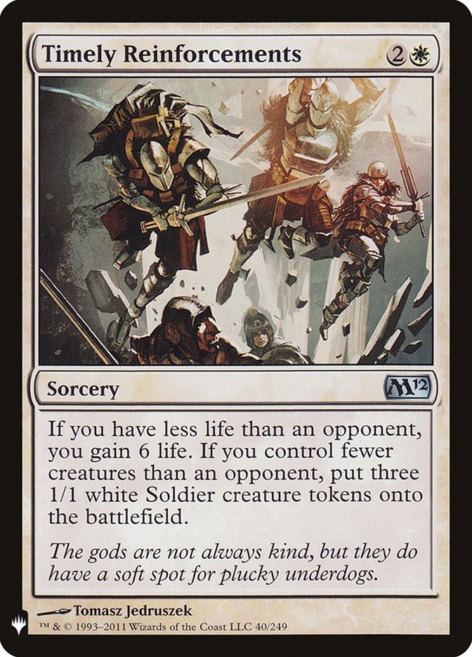 Timely Reinforcements [Mystery Booster] | Good Games Cannington