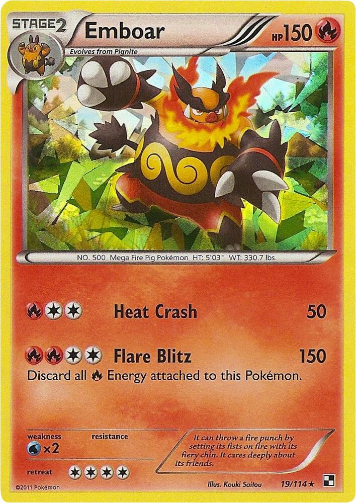 Emboar 19 114 Cracked Ice Holo (Deck Exclusives)  - Holofoil | Good Games Cannington