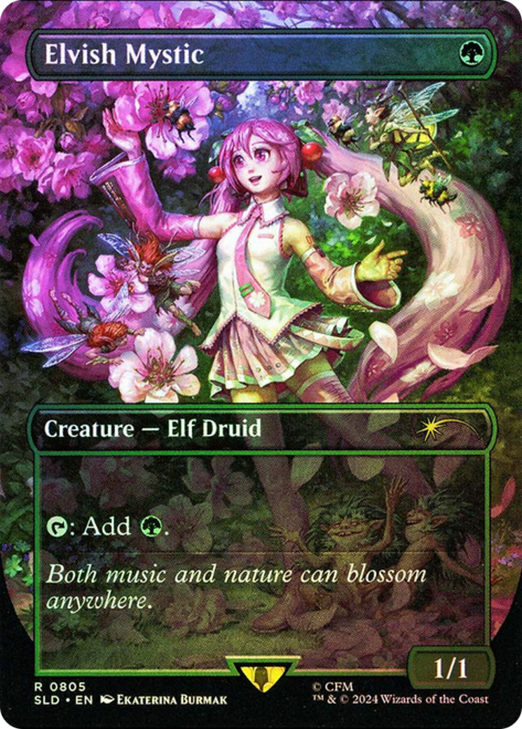 Elvish Mystic (0805) (Rainbow Foil) [Secret Lair Drop Series] | Good Games Cannington