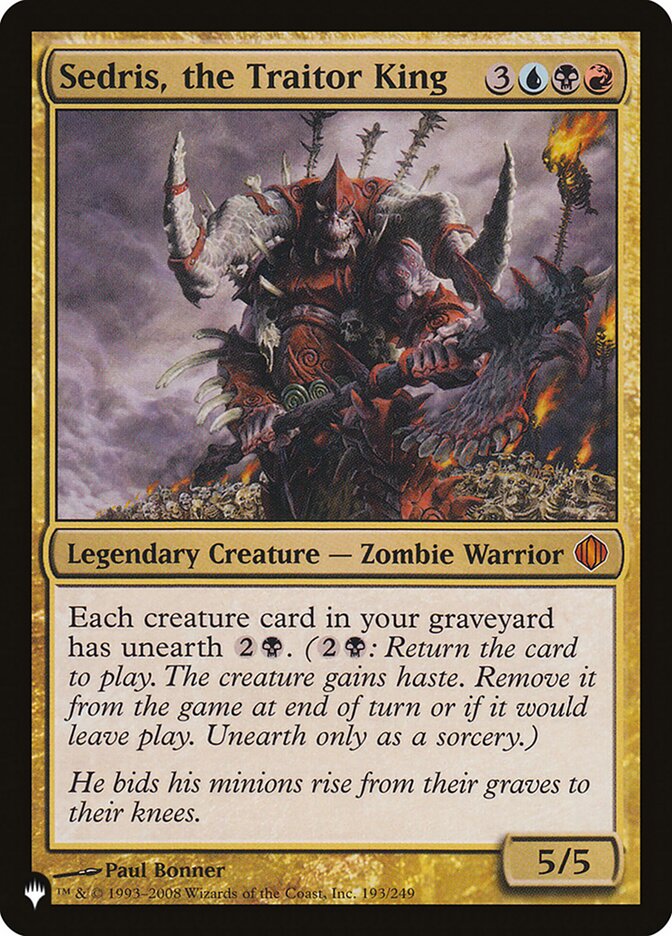Sedris, the Traitor King [The List] | Good Games Cannington