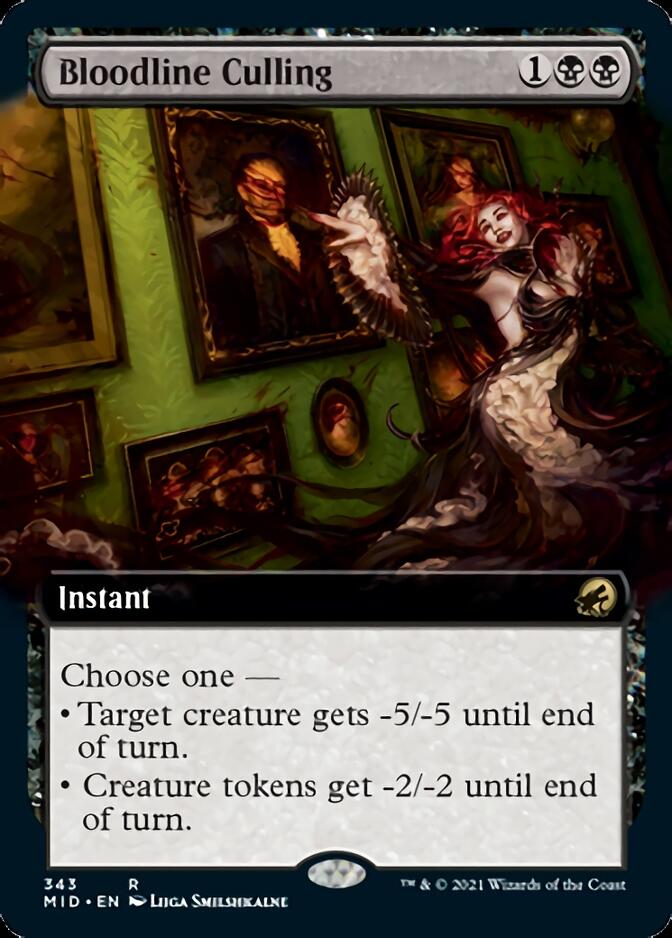 Bloodline Culling (Extended Art) [Innistrad: Midnight Hunt] | Good Games Cannington