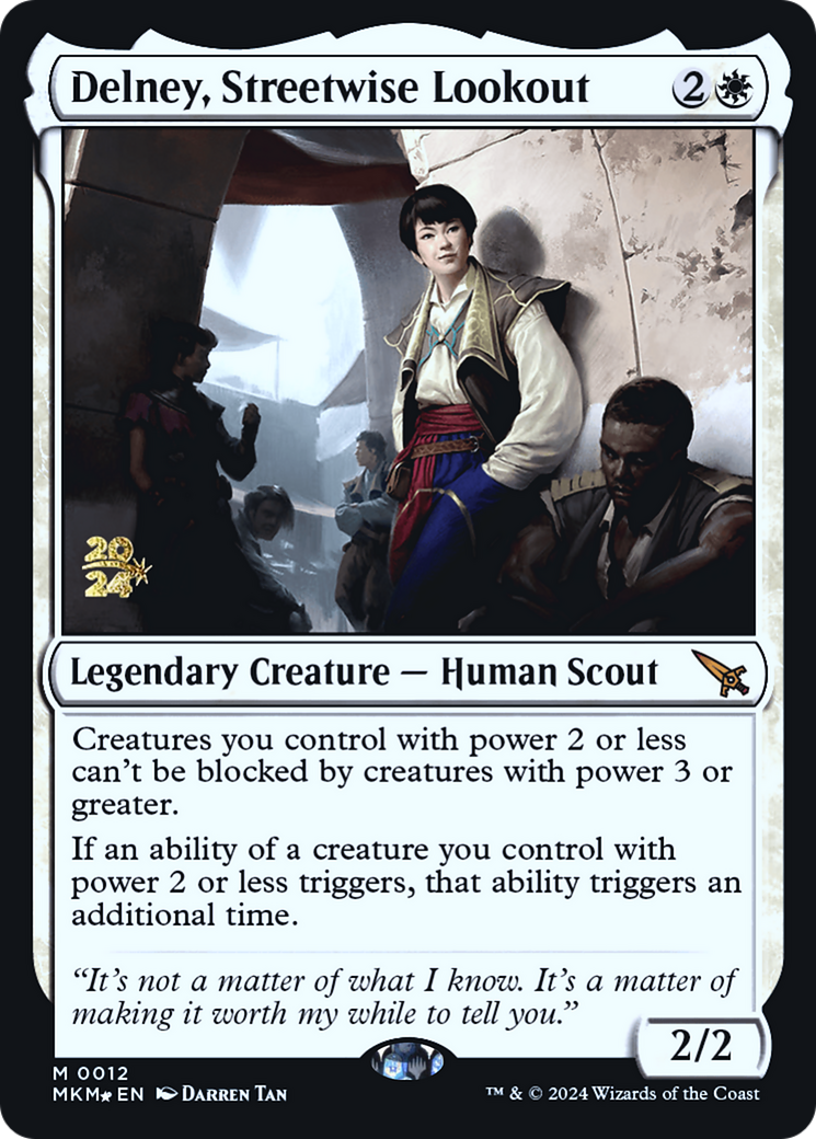 Delney, Streetwise Lookout [Murders at Karlov Manor Prerelease Promos] | Good Games Cannington