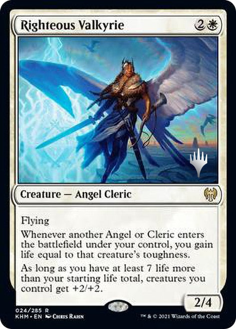 Righteous Valkyrie (Promo Pack) [Kaldheim Promos] | Good Games Cannington