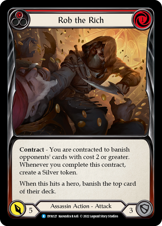 Rob the Rich (Red) [DYN127] (Dynasty)  Rainbow Foil | Good Games Cannington