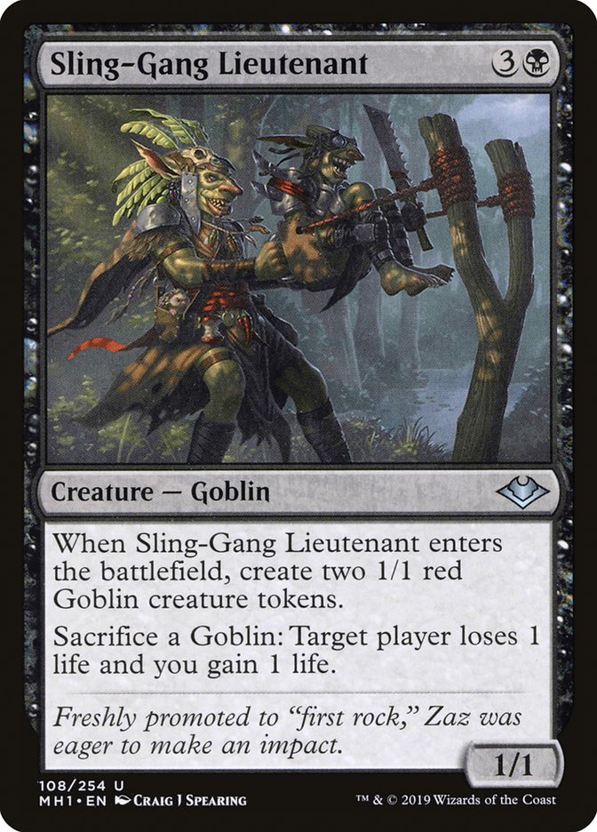 Sling-Gang Lieutenant [Modern Horizons] | Good Games Cannington