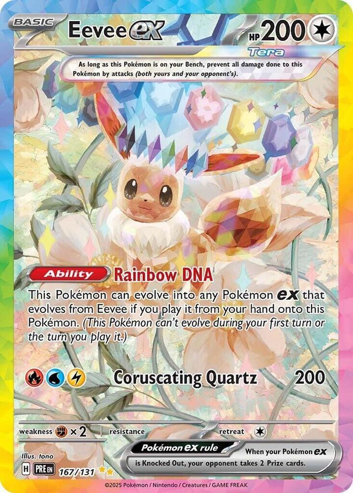 Eevee ex (167/131) [Scarlet & Violet: Prismatic Evolutions] | Good Games Cannington