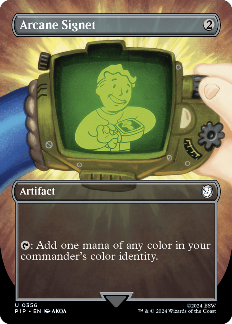 Arcane Signet (Borderless) [Fallout] | Good Games Cannington