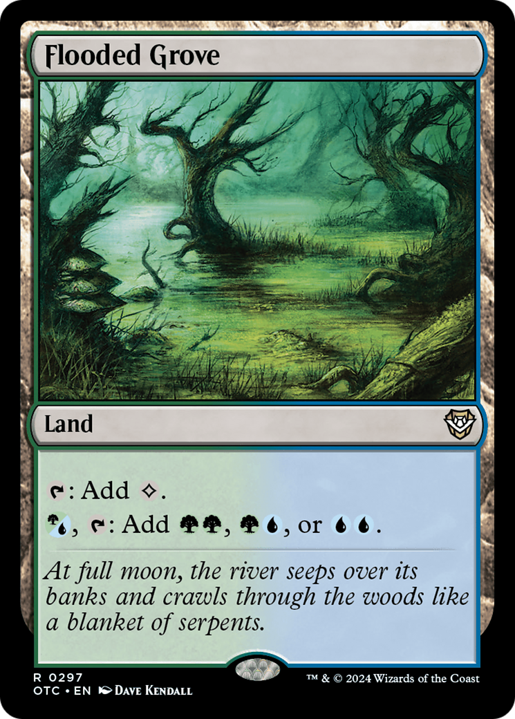 Flooded Grove [Outlaws of Thunder Junction Commander] | Good Games Cannington