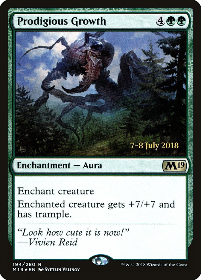 Prodigious Growth [Core Set 2019 Prerelease Promos] | Good Games Cannington