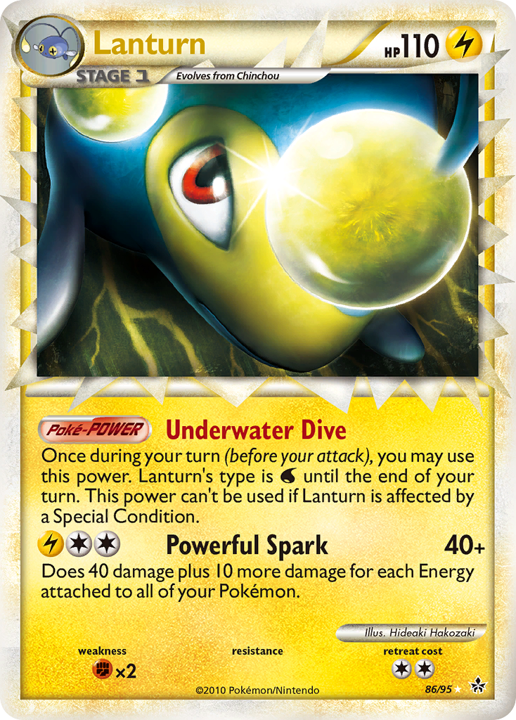 Lanturn (86/95) [HeartGold & SoulSilver: Unleashed] | Good Games Cannington