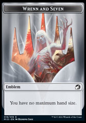 Human // Wrenn and Seven Emblem Double-Sided Token [Innistrad: Midnight Hunt Tokens] | Good Games Cannington